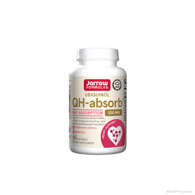 Коензим Q10 Убиквинол 200 мг х 60 капсули | Jarrow Formulas Ubiquinol QH-absorb®