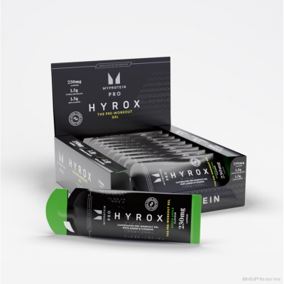 HYROX THE Азотен Бустер 50 гр х 12 броя МАЙПРОТЕИН | Myprotein Pre-Workout Gel