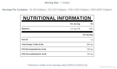 Омега 3 1000 мг х 90 капсули МАЙПРОТЕИН | Myprotein Omega 3