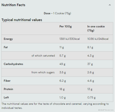 Протеинова веган курабийска с пълнеж 75 гр х 12 броя МАЙПРОТЕИН | Myprotein Vegan Filled Protein Cookie