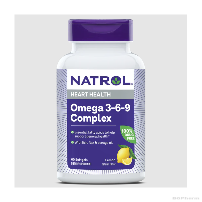 Натрол Омега 3-6-9 1200 мг х 60 капсули | Natrol Omega-3-6-9 Complex