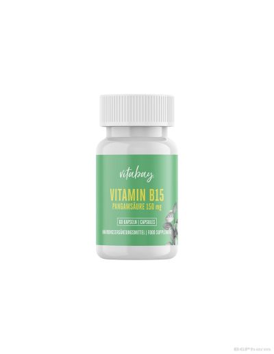 Пангамова киселина ( Витамин Б15 ) х 60 капсули Vitabay | Vitamin B15 Pangamic acid