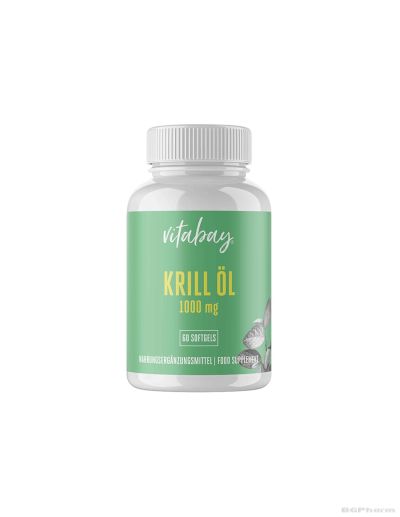 Масло от крил 500 мг x 60 капсули Vitabay | Krill Oil