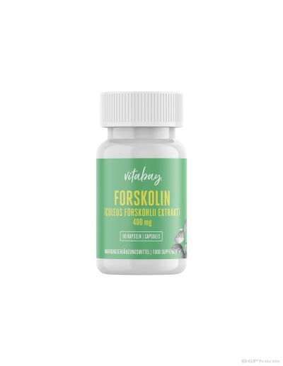 Форсколин (Екстракт от Колеус форсколий) 400 мг х 90 капсули Vitabay | Forskolin, Coleus Forskohlii Extract