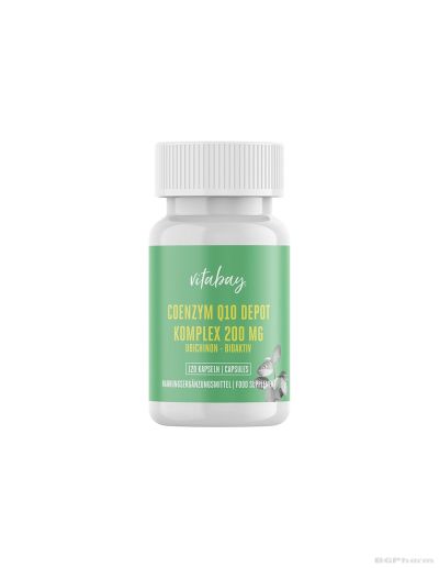 Коензим Q10 Комплекс 200 мг х 120 капсули Vitabay | Coenzyme Q10 Depot Complex