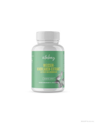 Екстракт от бял чесън за детоксикация и имунитет х 100 капсули Vitabay | White Garlic Extract