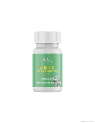 Витамин К2 100 мкг х 60 таблетки Vitabay | Vitamin K2 