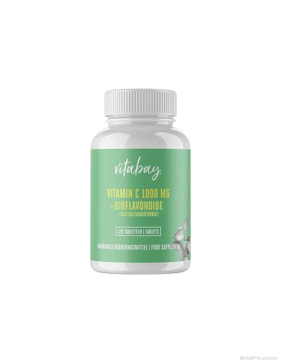 Витамин Ц 1000 мг + Биофлавоноиди х 120 таблетки Vitabay | Vitamin C + Bioflavonoids