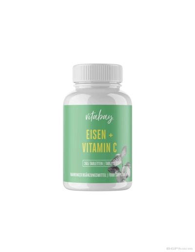 Желязо + Витамин Ц х 365 таблетки Vitabay | Iron + Vitamin C